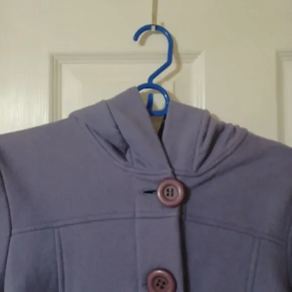 FEL 2 Purple Hooded Coat, Size M - Picture 2 of 7